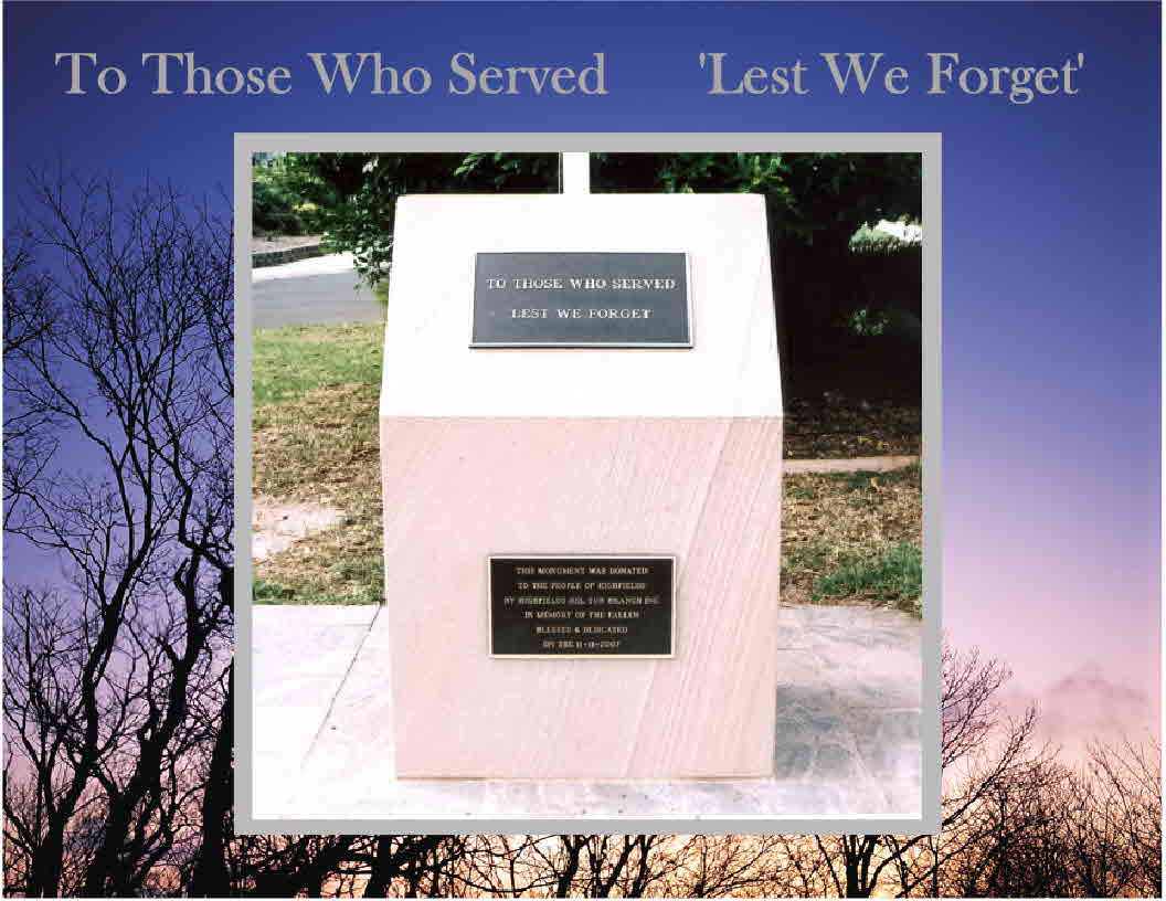 Highfields War Memorial